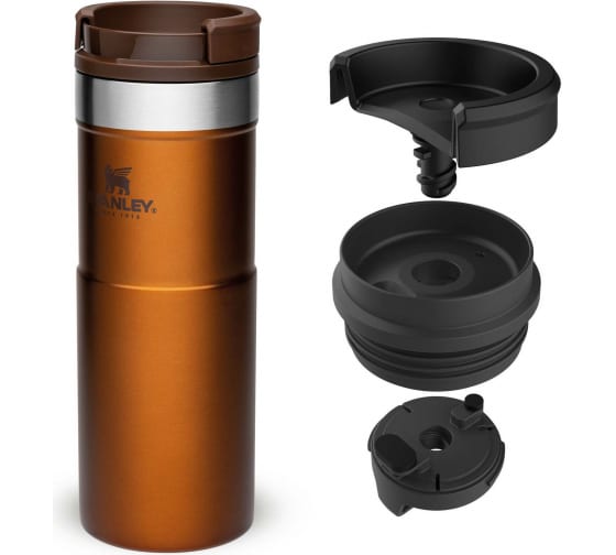 Термокружка STANLEY Classic Neverleak 0.47л. темно-янтарная  10-09851-010 в Челябинске 