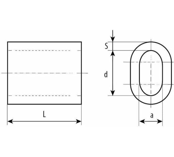 Зажим для троса алюминиевый ЗУБР 4мм. 75шт.  4-304475-04 в Челябинске
