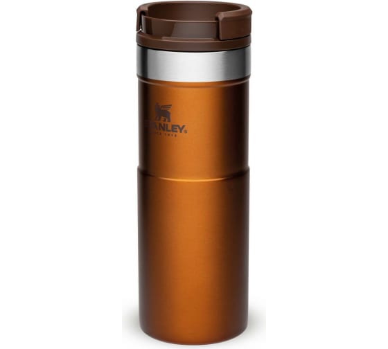 Термокружка STANLEY Classic Neverleak 0.47л. темно-янтарная  10-09851-010