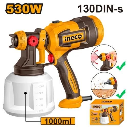 Краскопульт электрический INGCO SPG4506 INDUSTRIAL 530 Вт
