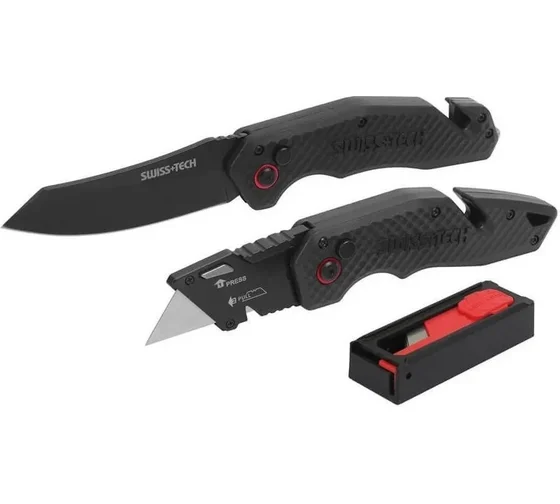 Набор ножей складных SWISS+TECH 2шт., набор лезвий 2шт.  ST001053 в Екатеринбурге