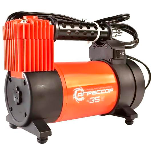 Компрессор автомобильный "АГРЕССОР" AGR-35 180Вт 35л/мин.