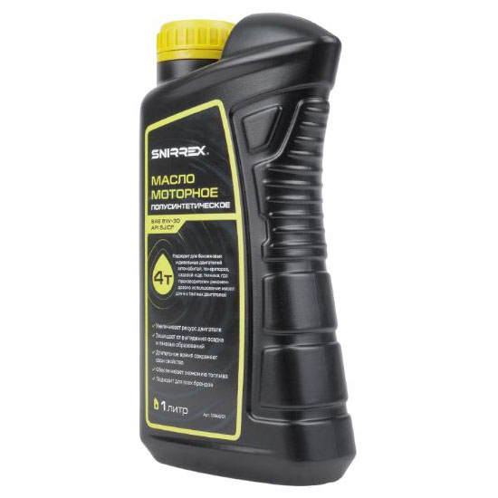 Масло моторное SNIRREX 4-х тактное полусинтетическое SAE 5W-30 API SJ CF, 1 л 33868 в Челябинске
