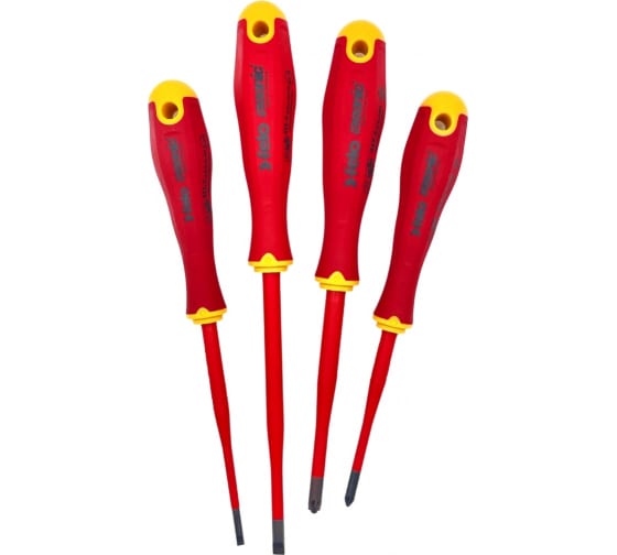 Набор диэлектрических отверток Felo Ergonic E-SLIM SL/Z, 4шт 41784198