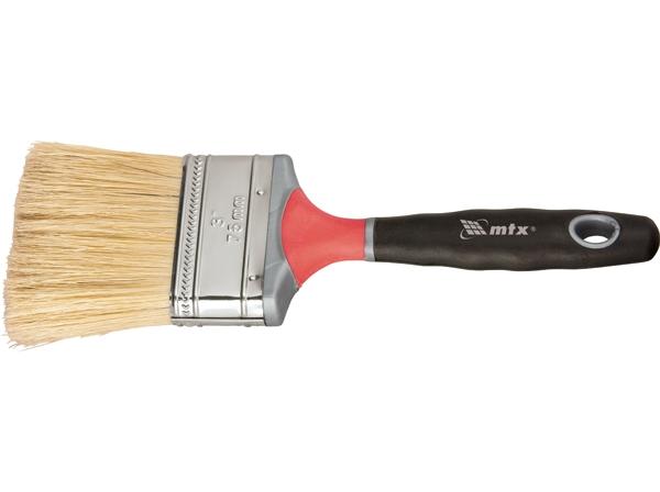 Кисть "Matrix" "Элит" плоская нат.щет. 100мм. трехкомп.ручка 82705 в Екатеринбурге 