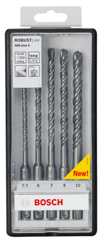 Набор буров BOSCH Robustline SDS plus-5, 5шт. 2607019929