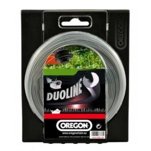 Леска триммерная "Oregon" DUOLINE 3,0х15м 295368E круг усиленныйсердечник