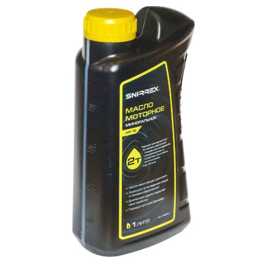 Масло моторное SNIRREX 2-х тактное минеральное API TВ, 1 л 33860 в Челябинске