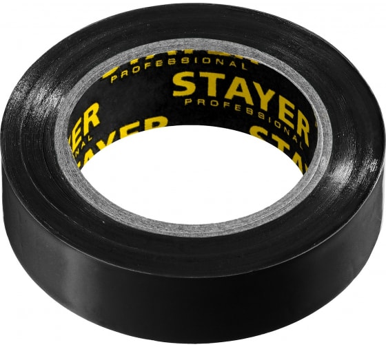 Изолента ПВХ Staer черная 15х0,13мм. 10 метров  12291-D