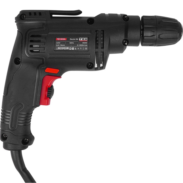Дрель безударная TEH TD1005A Мощность 450 Вт., быстрозажимной патрон 10 мм. 0-3900 об\мин. Мах даметр св в Челябинске