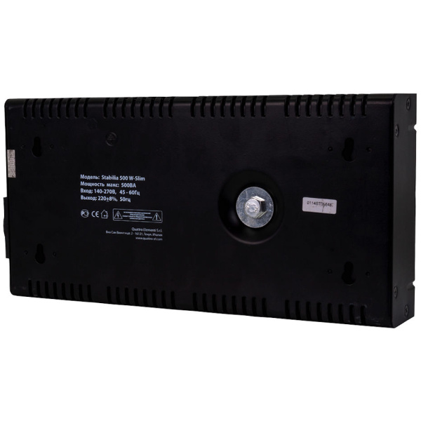 Стабилизатор напряжения Quattro Elementi Stabilia 500W-Slim (500 BA, 140-270 B, 2.3кг) настенный  772-555 в Челябинске