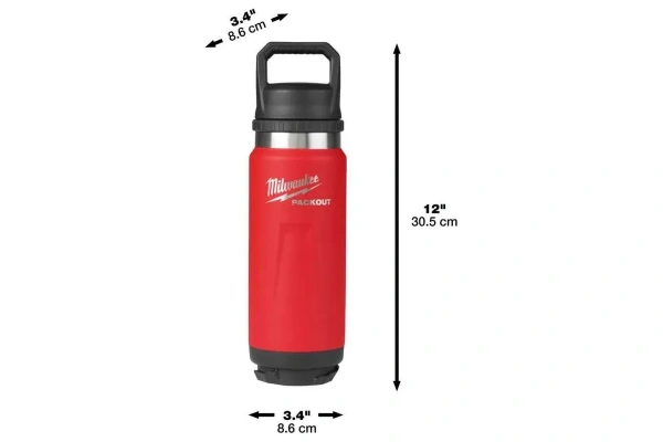 Термос красный MILWAUKEE PACKOUT CHUG LID 710 мл  4932493465