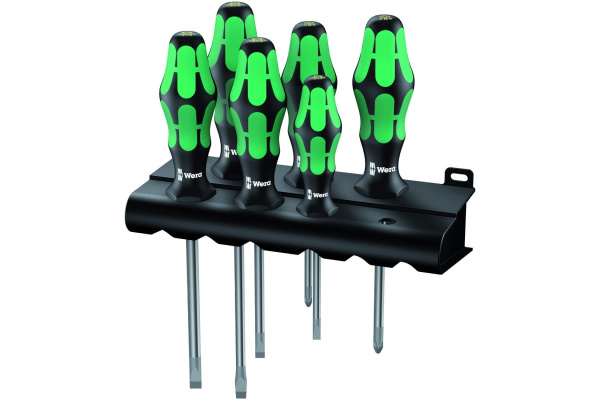 Набор отверток с подвесом Wera 6пр. (РН1,2,PZ1,2 SL4,5.5)  WE-105622 в Челябинске 