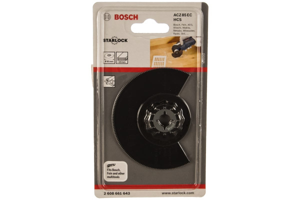 Диск сегментированный пильный Bosch HCS WOOD 85 мм для GOP 10.8  2608661643