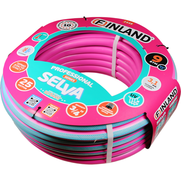 Шланг FINLAND SELVA ТЭП 3/4", 25м, 3-слойный  2448 в Екатеринбурге
