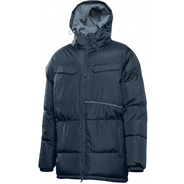 Утепленная куртка с капюшоном HOEGERT LEON темно-синяя L/52  HT5B926-L в Челябинске