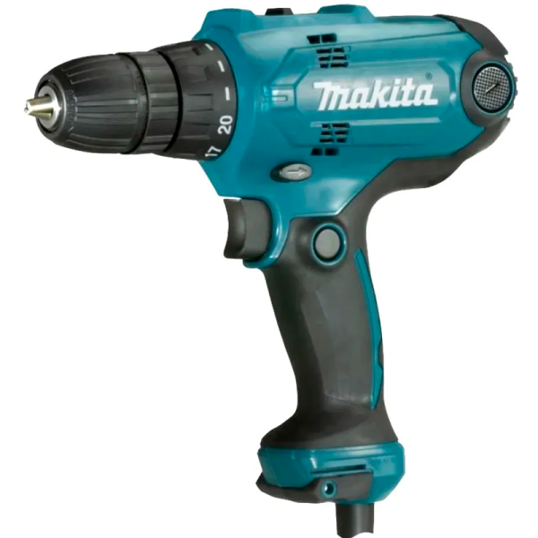 Дрель-шуруповерт сетевая безударная Makita DF0300 + набор бит в подарок в Екатеринбурге