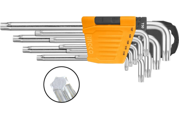Набор шестигранных ключей Torx INGCO  INDUSTRIAL HHK13092