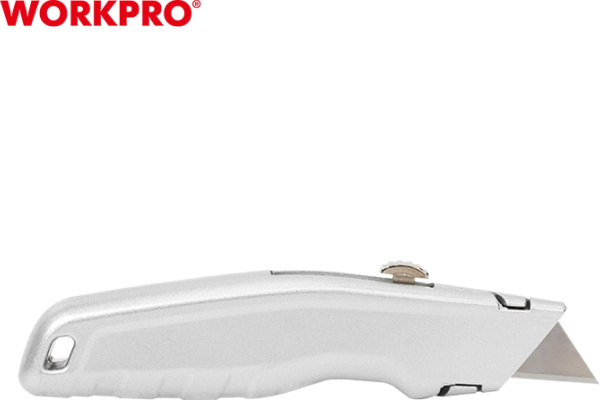 Нож с трапециевидным лезвием WORKPRO алюминиевый корпус  WP213006 в Екатеринбурге 