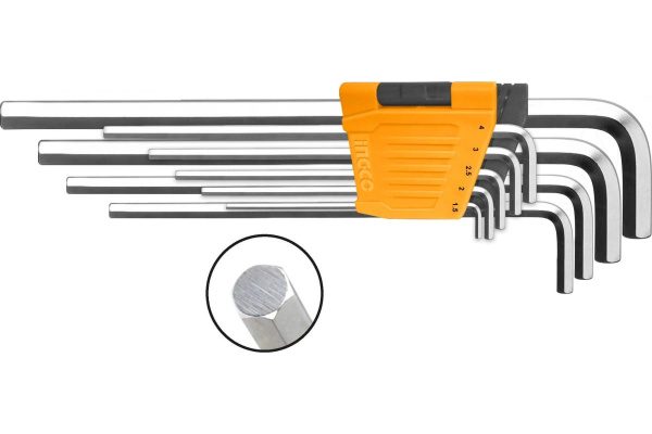 Набор шестигранных ключей INGCO INDUSTRIAL 9 шт  HHK11092  в Челябинске 