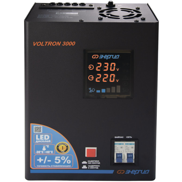 Стабилизатор напряжения ЭНЕРГИЯ Voltron 3000 E0101-0157 в Челябинске