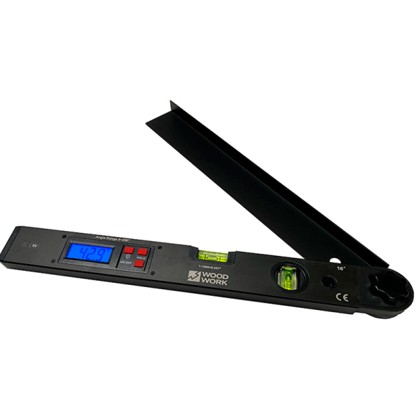 Угломер цифровой с двумя пузырьковыми уровнями WOODWORK DP-02