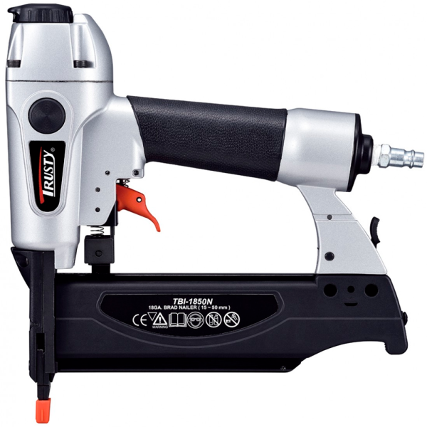 Степлер пневматический отделочный TRUSTY TBI-1850N гвозди 15-50мм. в Челябинске