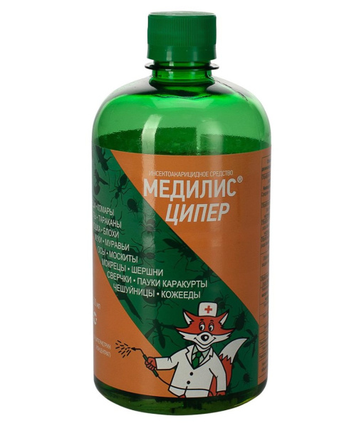 Средство от насекомых/клещей/комаров "Медилис" Ципер, 500мл 00-00000052 в Челябинске