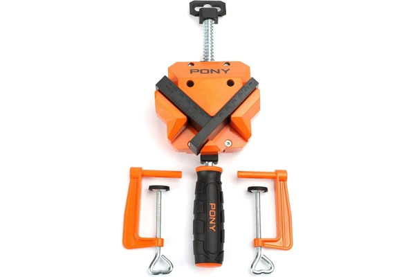 Струбцина угловая Pony Jorgensen до 50мм., с настольными зажимами 2шт.  9180 в Челябинске 