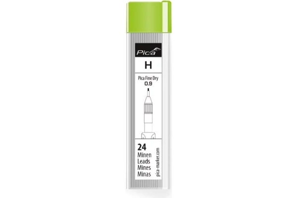 Набор грифилей для карандаша PICA  FINE Dry (H) 24шт.  7050
