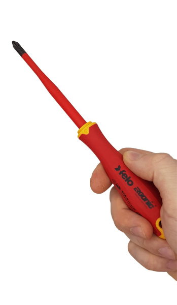 Набор отверток диэлектрических Felo SL/PH/PZ Ergonic E-Slim, отвертка тестер напряжения сети в кейсе 41380736 в Челябинске 