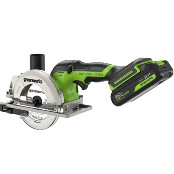 Дисковая аккумуляторная мини пила Greenworks G24MCS в Челябинске