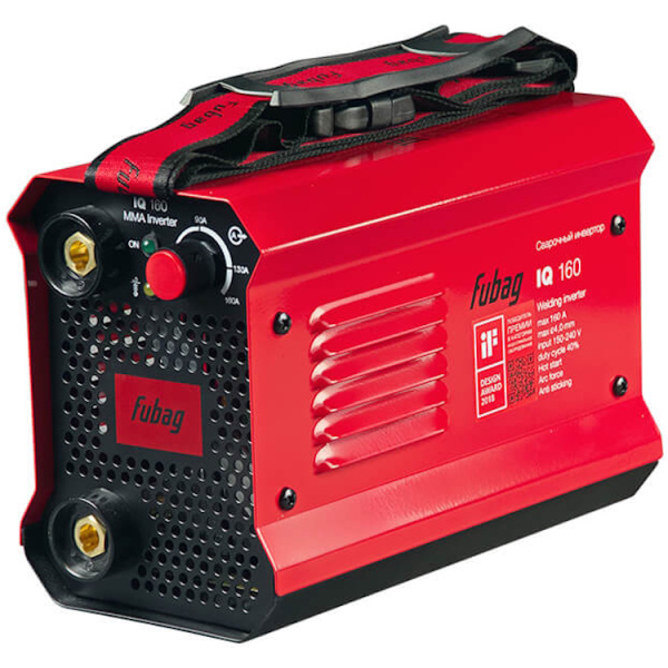 Сварочный апп. инвертор "Fubag IQ 160" (220В,5-160А.D=1,6-4,0mm 4,6кг,бытовой)