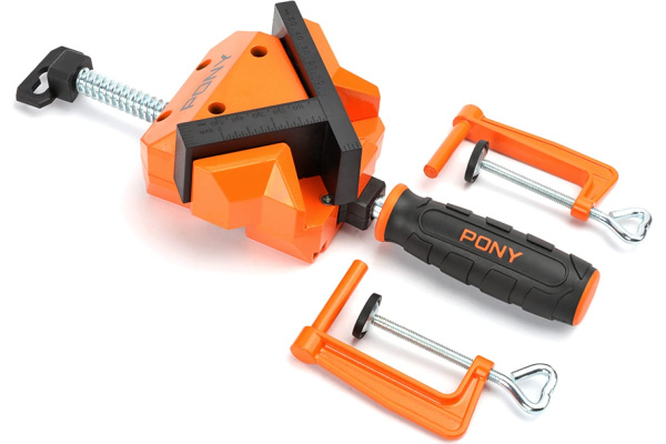 Струбцина угловая Pony Jorgensen до 50мм., с настольными зажимами 2шт.  9180 в Челябинске 