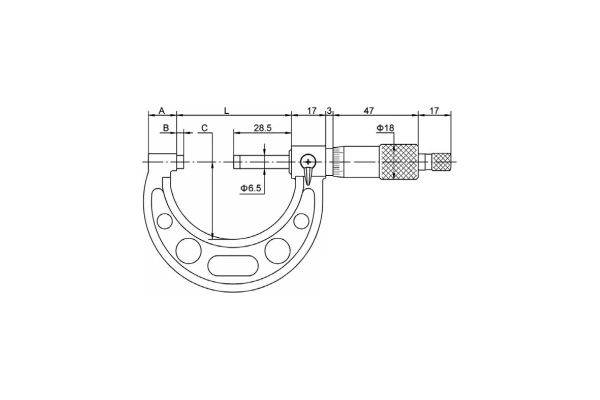 Микрометр Kinex 0-25мм. 0,01мм. PRO 7002-02-025 в Челябинске 