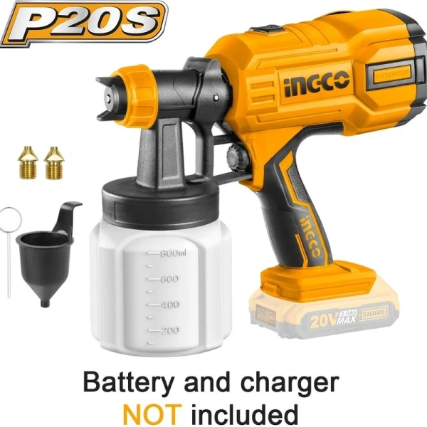 Аккумуляторный краскопульт INGCO CSGLI2004 в Челябинске