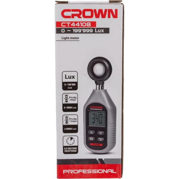 Измеритель Люксметр освещенности CROWN CT44108 в Екатеринбурге