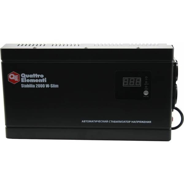 Стабилизатор напряжения Quattro Elementi Stabilia 2000W-Slim (2000 BA, 140-270 B, 4.1кг) настенный  772-586 в Челябинске