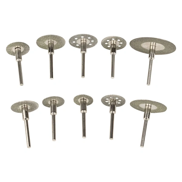 Набор алмазных дисков DLT с титановым покрытием для гравера DLT 16/18/20/22/25/30/35 10шт 1500 в Челябинске