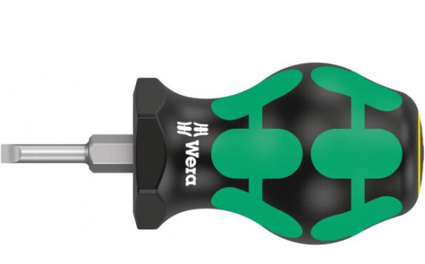 Отвертка для карбюратора Wera STUBBY SL5.5х1.0х54мм.  WE-008842 в Челябинске 