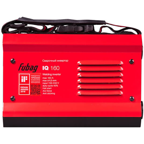 Сварочный апп. инвертор "Fubag IQ 160" (220В,5-160А.D=1,6-4,0mm 4,6кг,бытовой) в Челябинске