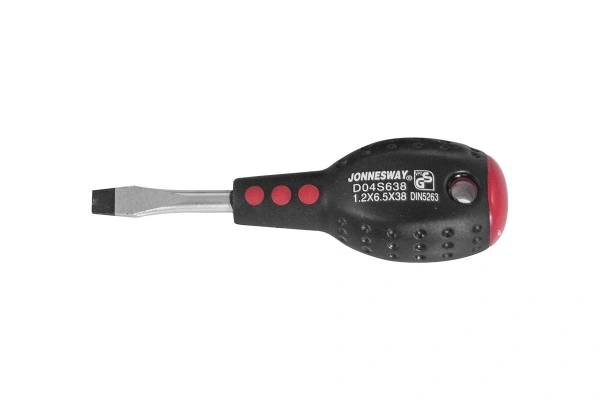 Отвертка JONNESWAY стержневая шлицевая FULL STAR, SL6.5х38 мм  D04S638  047077 в Челябинске 