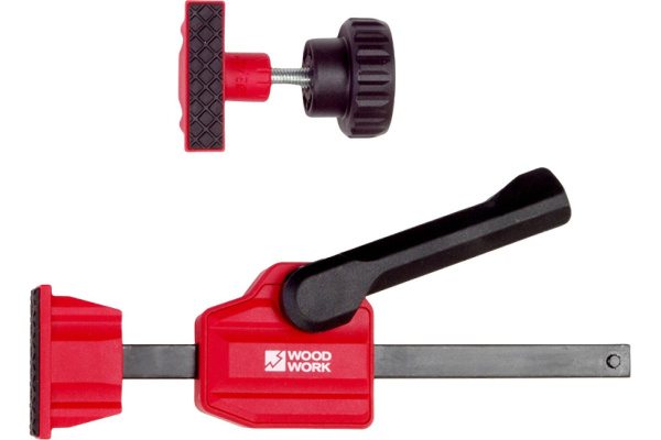 Прижим верстачный  эксцентриковый  Woodwork для отверстия 19 мм комплект из 2-х штук CLM-006 в Челябинске 