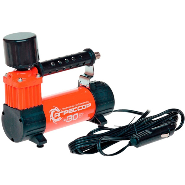 Компрессор автомобильный "АГРЕССОР" AGR-30L 140Вт 30л/мин. с фонарем в Челябинске