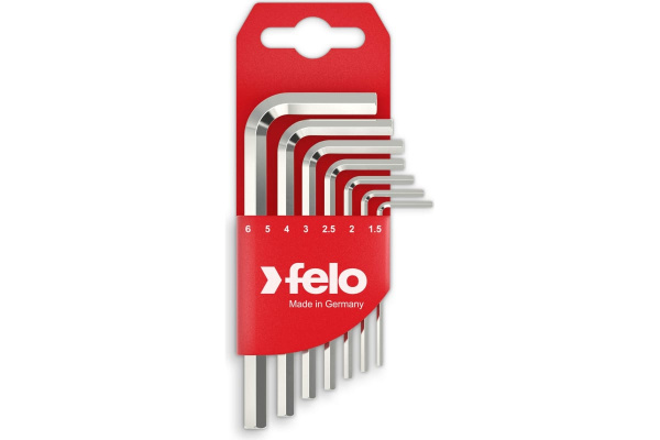 Набор шестигранников удлиненных с шаром FELO HEX1,5-6мм. 7пр.  34500711