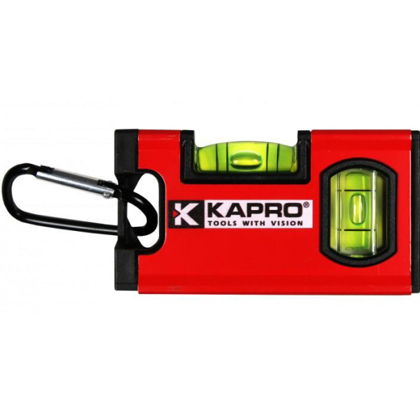 Уровень магнитный мини KAPRO TWIN с карабином 10см 2гл  771-40M-10