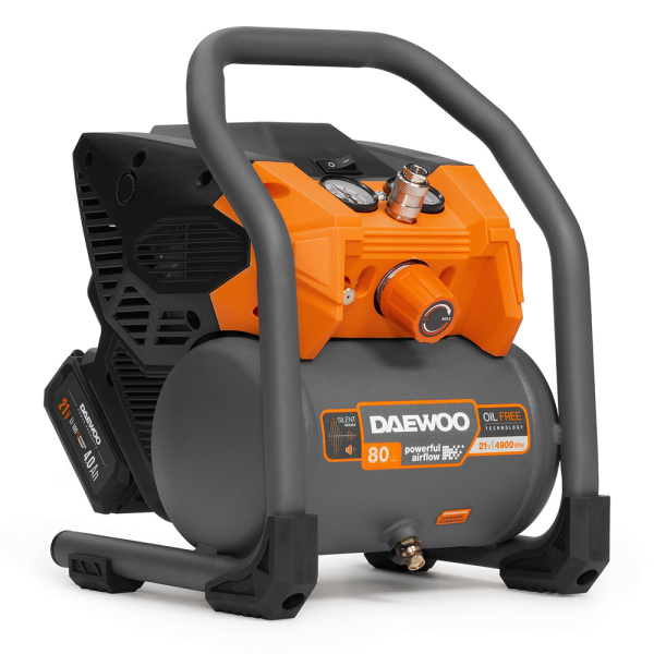 Компрессор аккумуляторный 21В DAEWOO DAC 80S Li SET в Челябинске