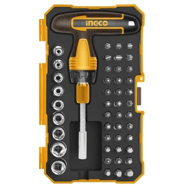 Отвертка с насадками и головок  INGCO 47 шт HKSDB0478