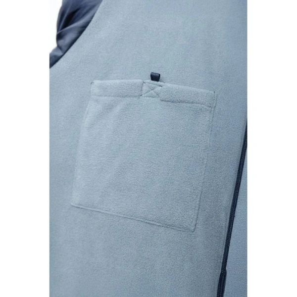 утепленная куртка с капюшоном HOEGERT LEON темно-синяя M/50  HT5B926-M в Челябинске