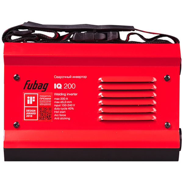 Сварочный апп. инвертор "Fubag IQ 200" (220В,5-200А.D=1,6-5,0mm 4,9кг,бытовой) в Челябинске